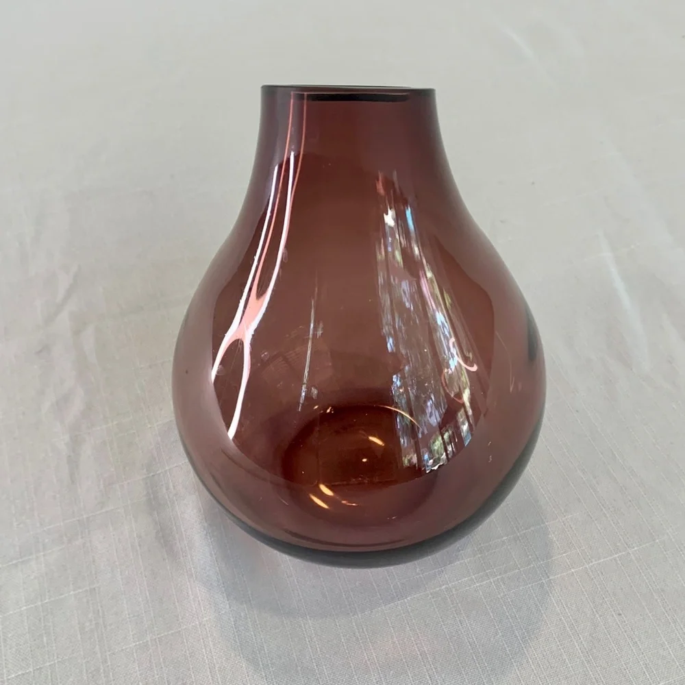 IKEA purple glass vase‎